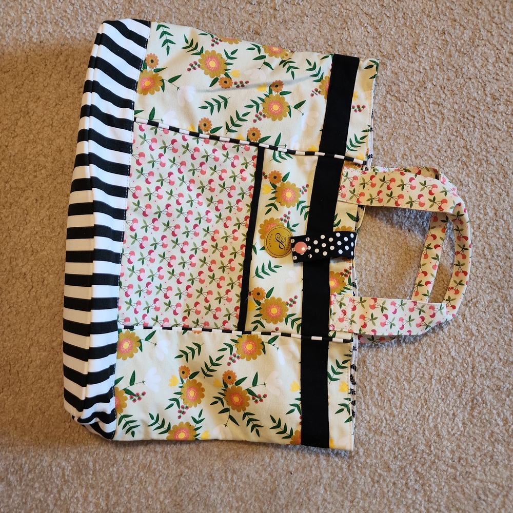 Plunder Floral and Striped Travel Bag